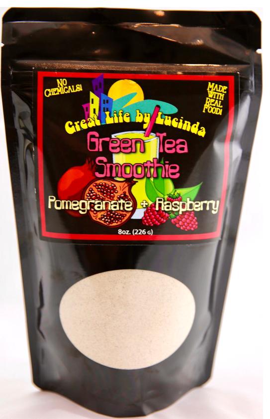Pomegranate and Raspberry Green Tea Smoothie Mix